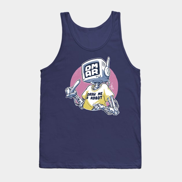 Draw me a Robot (dark) Tank Top by MBGraphiX